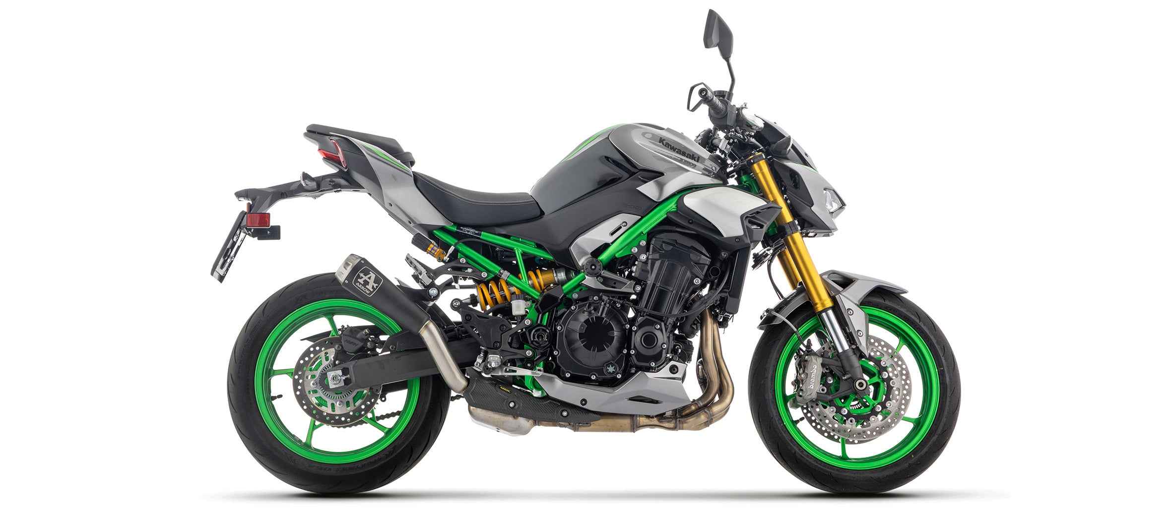 Terminale Pro-Race nichrom Dark per Kawasaki Z 900 2025/2026 - Arrow (71986PRN)