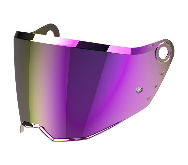 Visiera iridium specchiata originale Airoh 05CM2IR per casco Commander 2, ricambio della visiera esterna