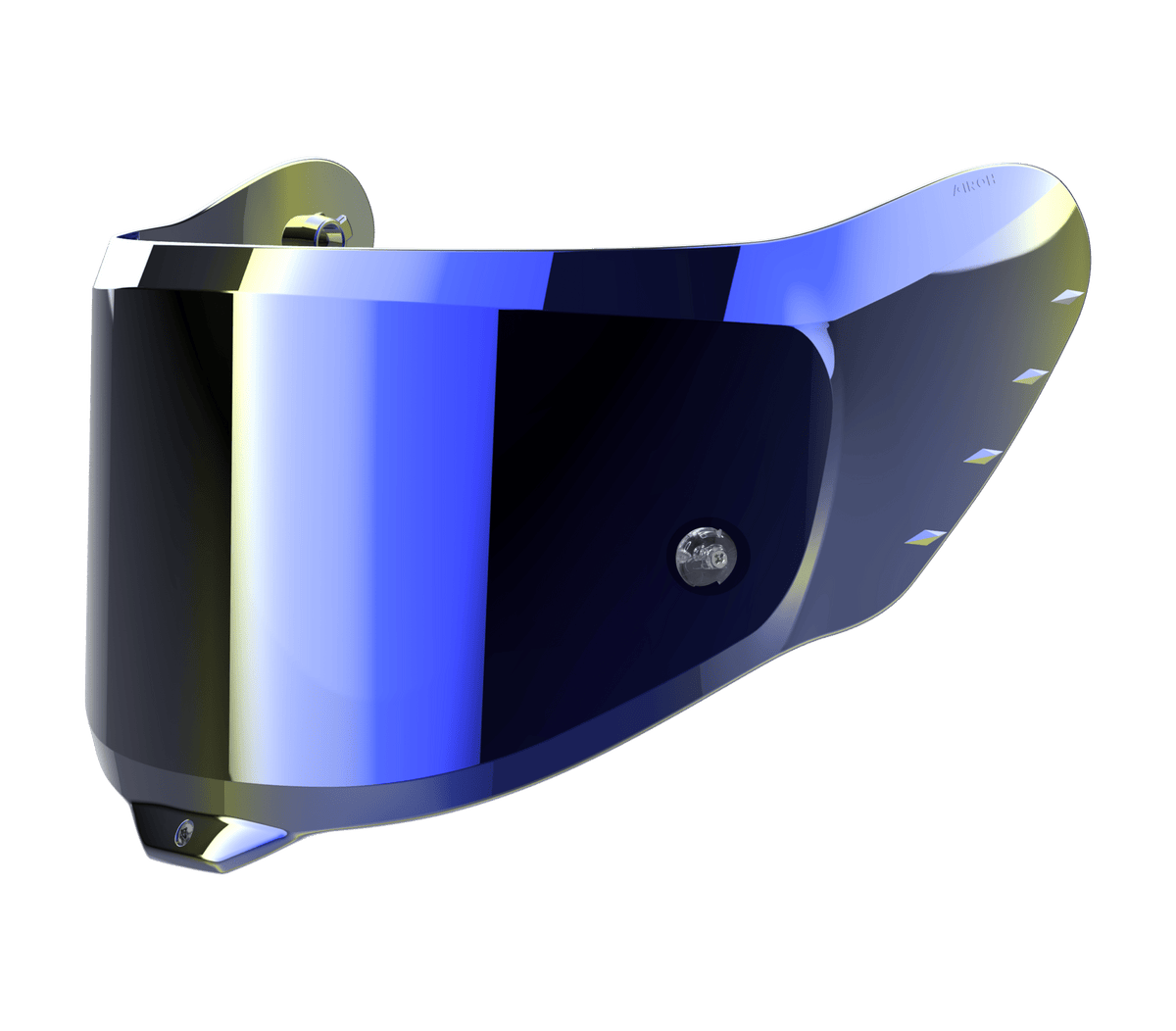 Visiera blu specchiata originale Airoh 05GP8BL per casco GP 800 e GP 800 FIM, ricambio della visiera esterna