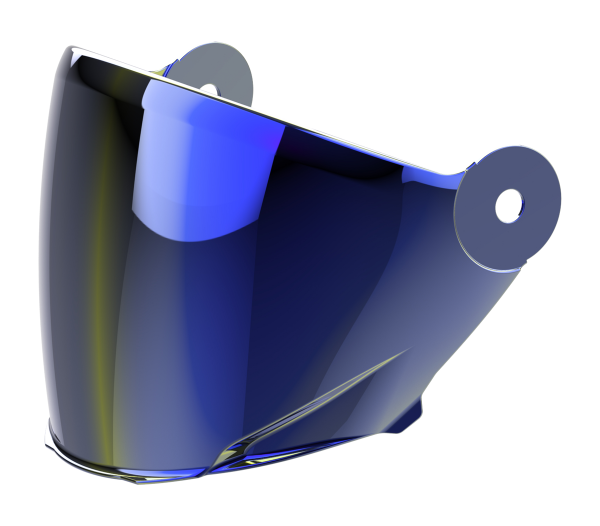 Visiera blu specchiata originale Airoh 05HEBL per casco Helyos e Helios, ricambio della visiera esterna