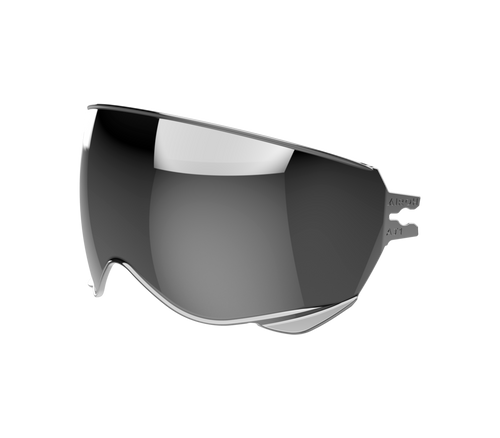 Visiera parasole argento specchiato originale Airoh 05IJ1AG per casco J 110, foto ufficiale del ricambio