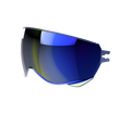 Visiera parasole blu specchiato originale Airoh 05IJ1BL per casco J 110, foto ufficiale del ricambio