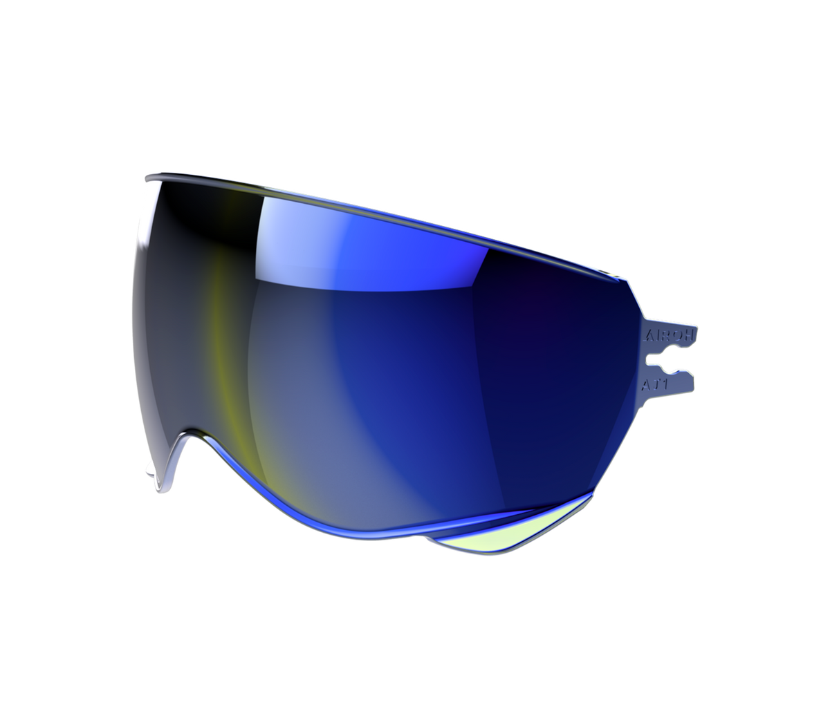 Visiera parasole blu specchiato originale Airoh 05IJ1BL per casco J 110, foto ufficiale del ricambio