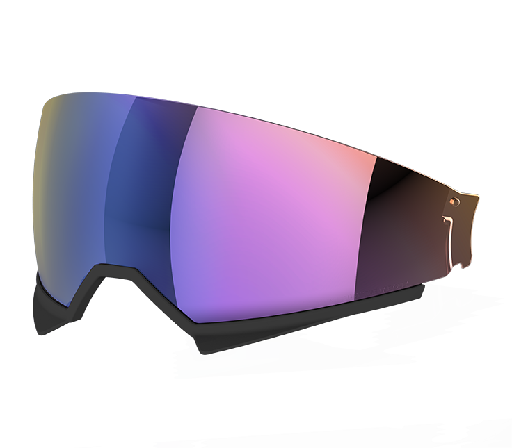 Visiera parasole iridium specchiato originale Airoh 05IKOMIR per casco Kombakt, foto ufficiale del ricambio