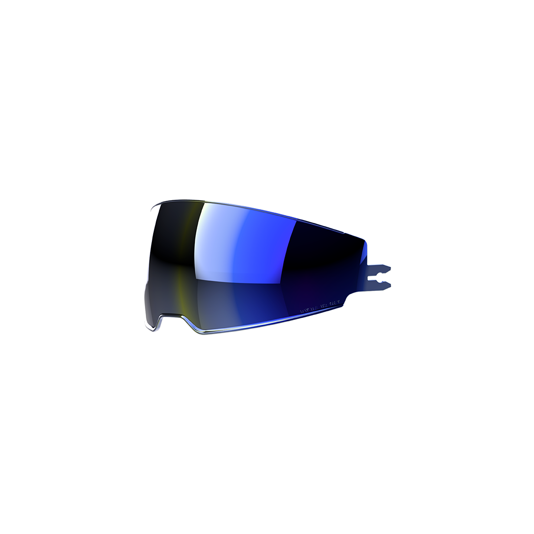 Visierino parasole blu specchiato originale Airoh 05SMTXBL per casco Matryx, foto ufficiale del ricambio