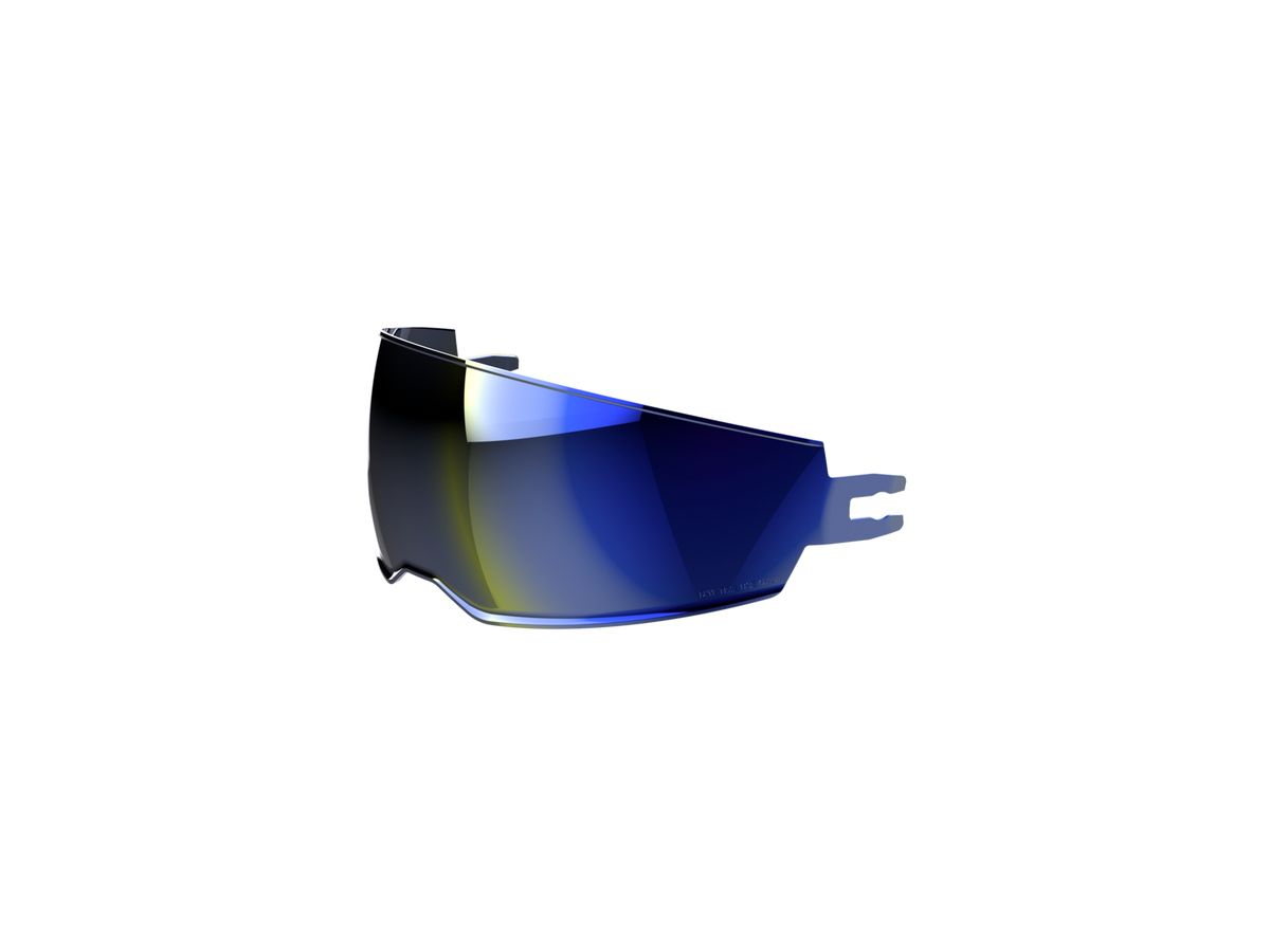 Visierino parasole blu specchiato originale Airoh 05SPK2BL per casco Spark 2, foto ufficiale del ricambio