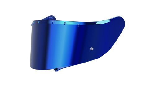 Visiera blu specchiata originale Airoh 05SPKBL per casco Connor e Spark 2, ricambio della visiera esterna