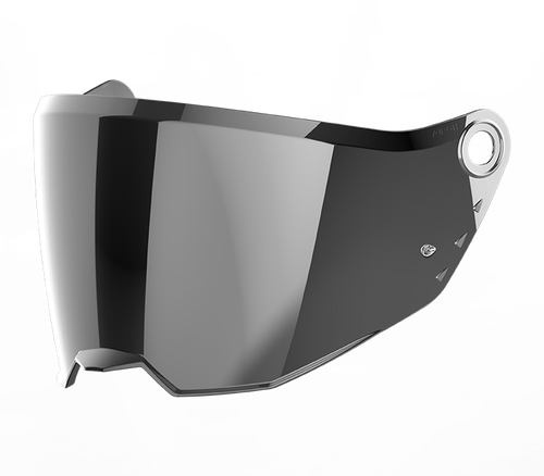 Visiera argento specchiata originale Airoh 05VBAAG per casco Bandit (BADX-X), ricambio della visiera esterna