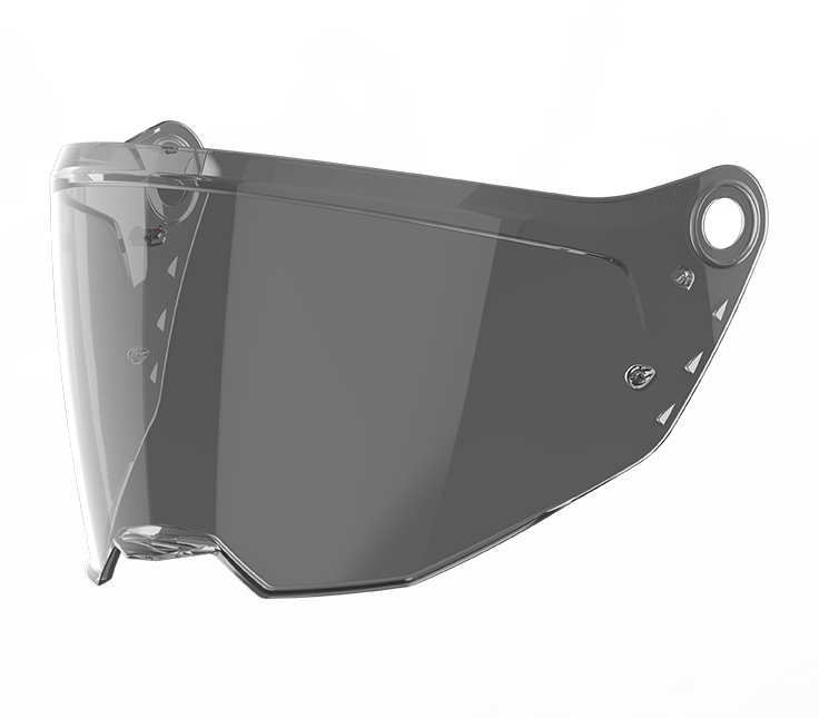 Visiera fumé chiaro 50% originale Airoh 05VBAFC per casco Bandit (BADX-X), ricambio della visiera esterna