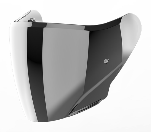 Visiera argento specchiata originale Airoh 05VH21AG per casco H 21, ricambio della visiera esterna