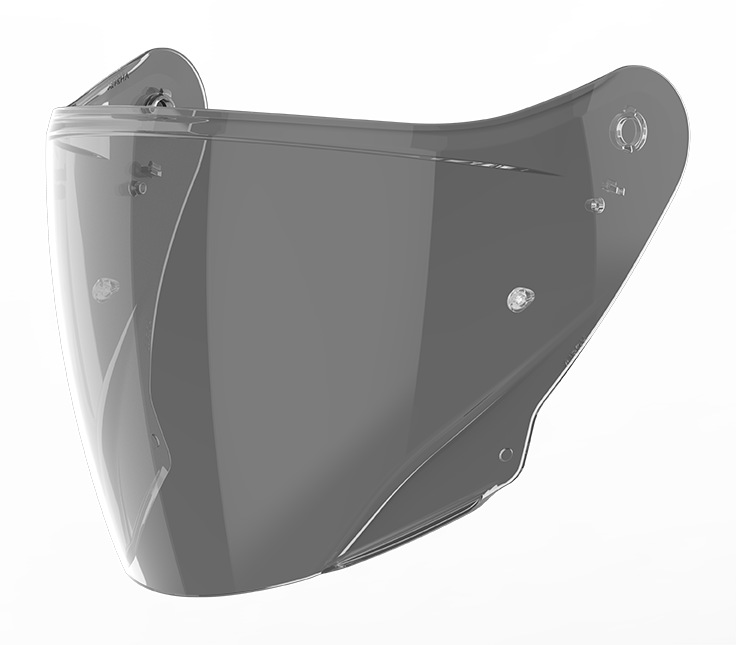 Visiera fumé chiaro 50% originale Airoh 05VH21FC per casco H 21, ricambio della visiera esterna
