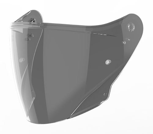 Visiera fumé chiaro 50% originale Airoh 05VH21FC per casco H 21, ricambio della visiera esterna