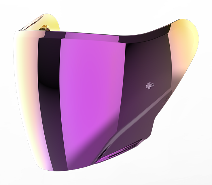 Visiera iridium specchiata originale Airoh 05VH21IR per casco H 21, ricambio della visiera esterna