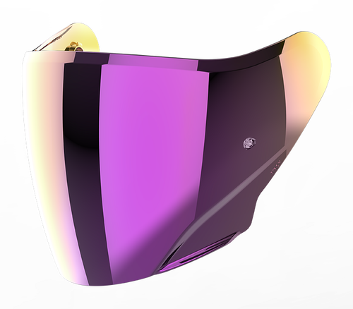 Visiera iridium specchiata originale Airoh 05VH21IR per casco H 21, ricambio della visiera esterna