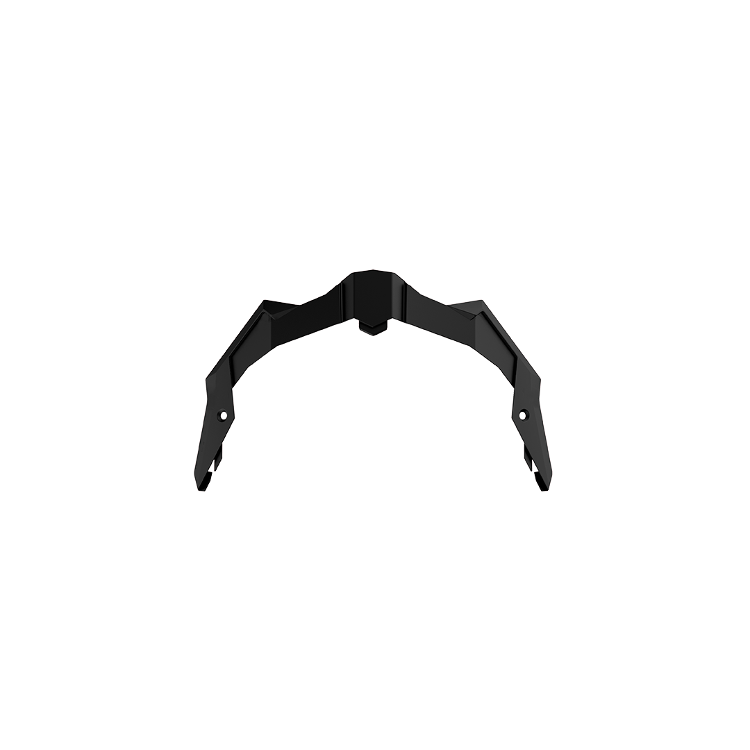 Prolunga Corta Frontino Nera originale Airoh 15COPF18 per casco Aviator 3, foto ufficiale del ricambio