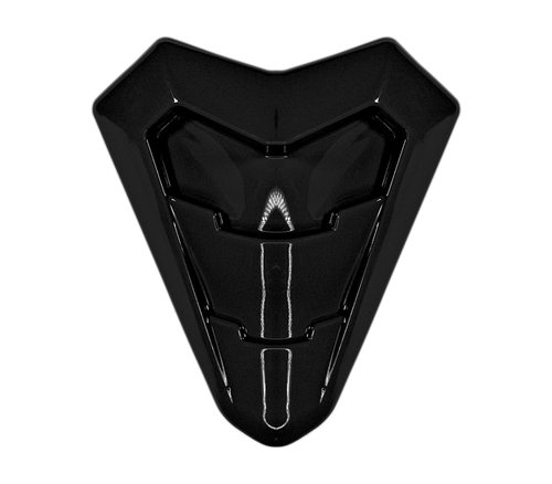 Bottone Presa d'Aria Mentoniera Nero Lucido originale Airoh 15ESF147BG per casco Commander 2, foto ufficiale del ricambio