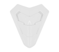 Bottone Presa d'Aria Mentoniera Bianco Lucido originale Airoh 15ESF147W per casco Commander 2, foto ufficiale del ricambio