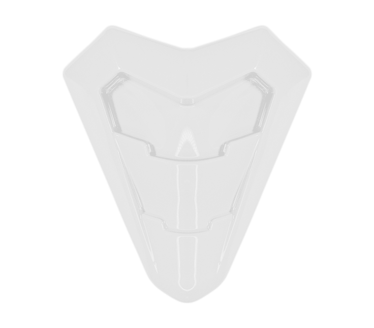 Bottone Presa d'Aria Mentoniera Bianco Lucido originale Airoh 15ESF147W per casco Commander 2, foto ufficiale del ricambio