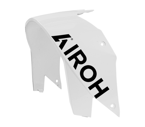 Spoiler Aerodinamico Bianco Lucido originale Airoh 15ESF162WS-15ESF162WL per casco GP 800 FIM, foto ufficiale del ricambio