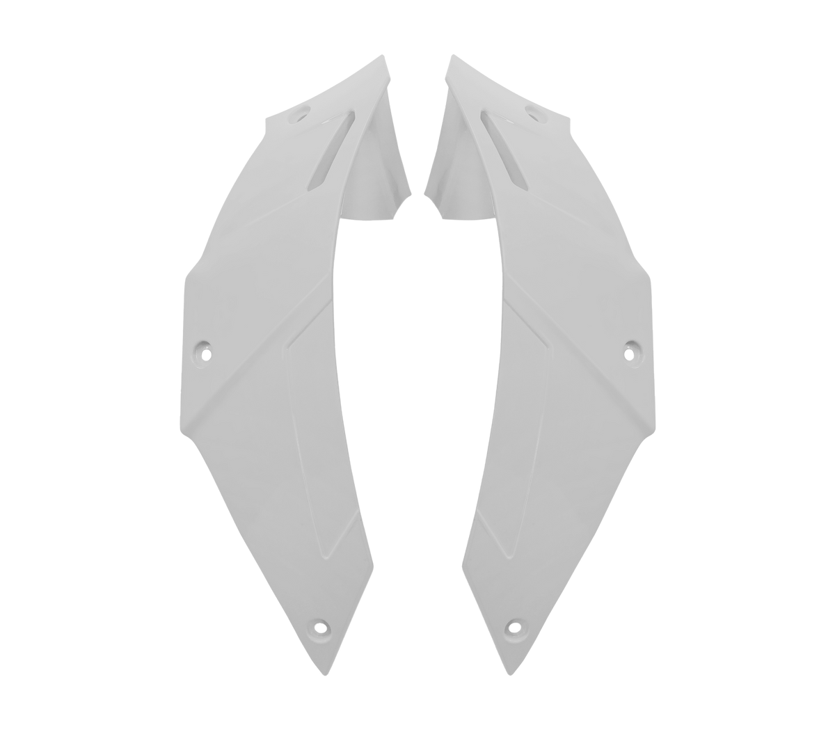 Kit Spoiler Laterali DX e SX Grigio Cemento Lucido originale Airoh 15ESF168C per casco GP 800, foto ufficiale del ricambio