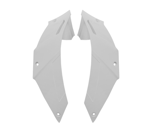 Kit Spoiler Laterali DX e SX Grigio Cemento Lucido originale Airoh 15ESF168C per casco GP 800, foto ufficiale del ricambio