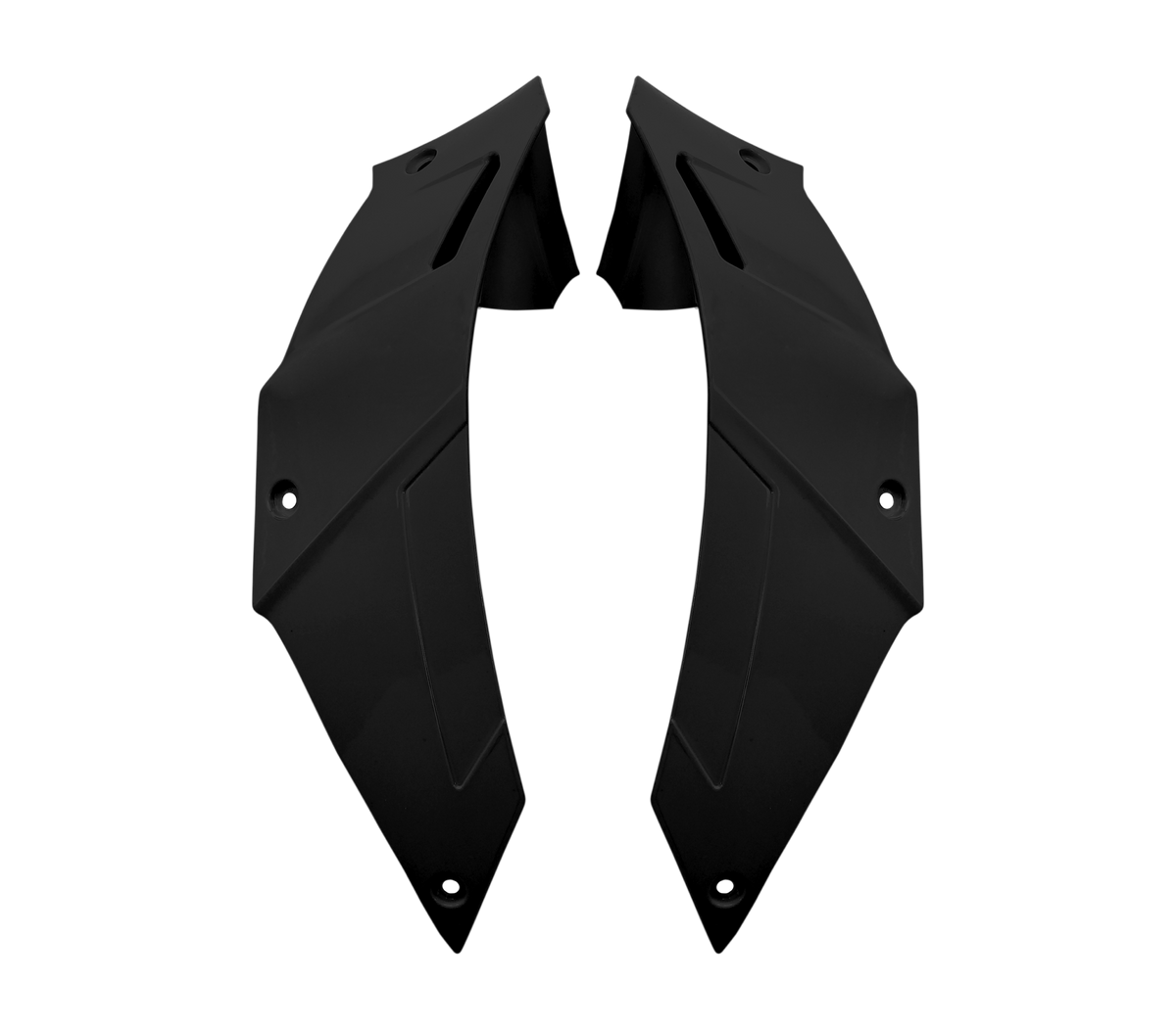Kit Spoiler Laterali DX e SX Nero Opaco originale Airoh 15ESF168E per casco GP 800, foto ufficiale del ricambio
