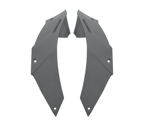 Kit Spoiler Laterali DX e SX Grigio Opaco Pantone 9C originale Airoh 15ESF168G per casco GP 800, foto ufficiale del ricambio