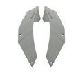 Kit Spoiler Laterali DX e SX Grigio Lucido Pantone 6C originale Airoh 15ESF168GC6 per casco GP 800, foto ufficiale del ricambio