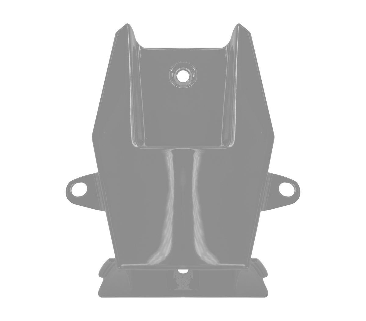 Spoiler Posteriore Centrale Grigio Lucido Pantone 6C originale Airoh 15ESF168GC6S-15ESF168GC6L per casco GP 800, foto ufficiale del ricambio