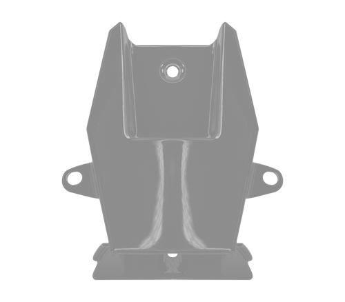 Spoiler Posteriore Centrale Grigio Lucido Pantone 6C originale Airoh 15ESF168GC6S-15ESF168GC6L per casco GP 800, foto ufficiale del ricambio