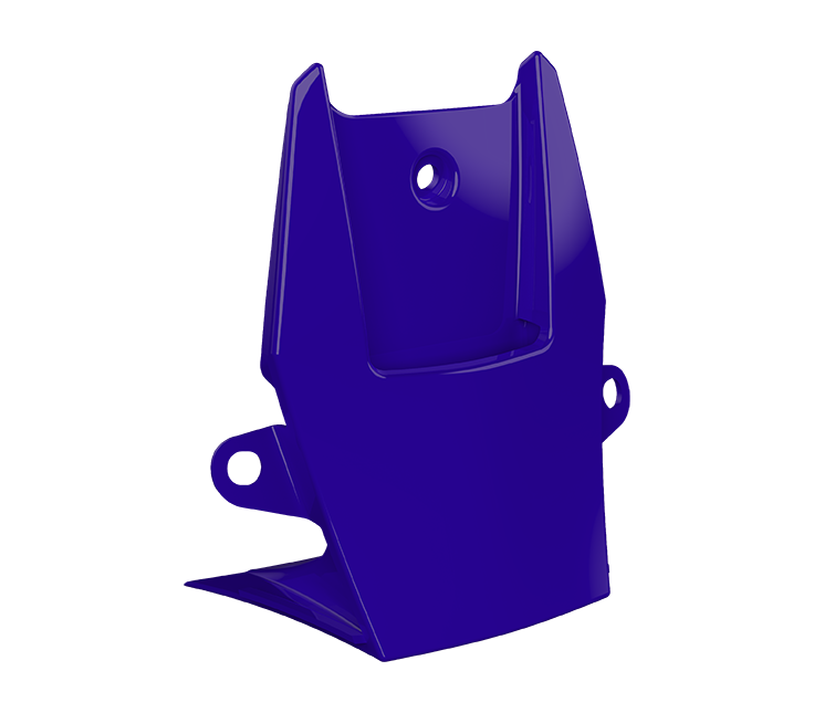 Spoiler Posteriore Centrale Blu Lucido Swain originale Airoh 15ESF168SWBS-15ESF168SWBL per casco GP 800, foto ufficiale del ricambio