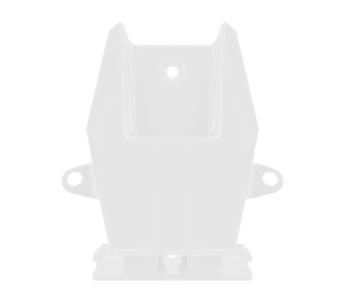 Spoiler Posteriore Centrale Bianco Lucido originale Airoh 15ESF168WS-15ESF168WL per casco GP 800, foto ufficiale del ricambio
