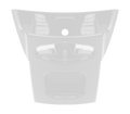 Supporto Spoiler Aerodinamico Bianco Lucido originale Airoh 15ESF169 per casco GP 800 FIM, foto ufficiale del ricambio
