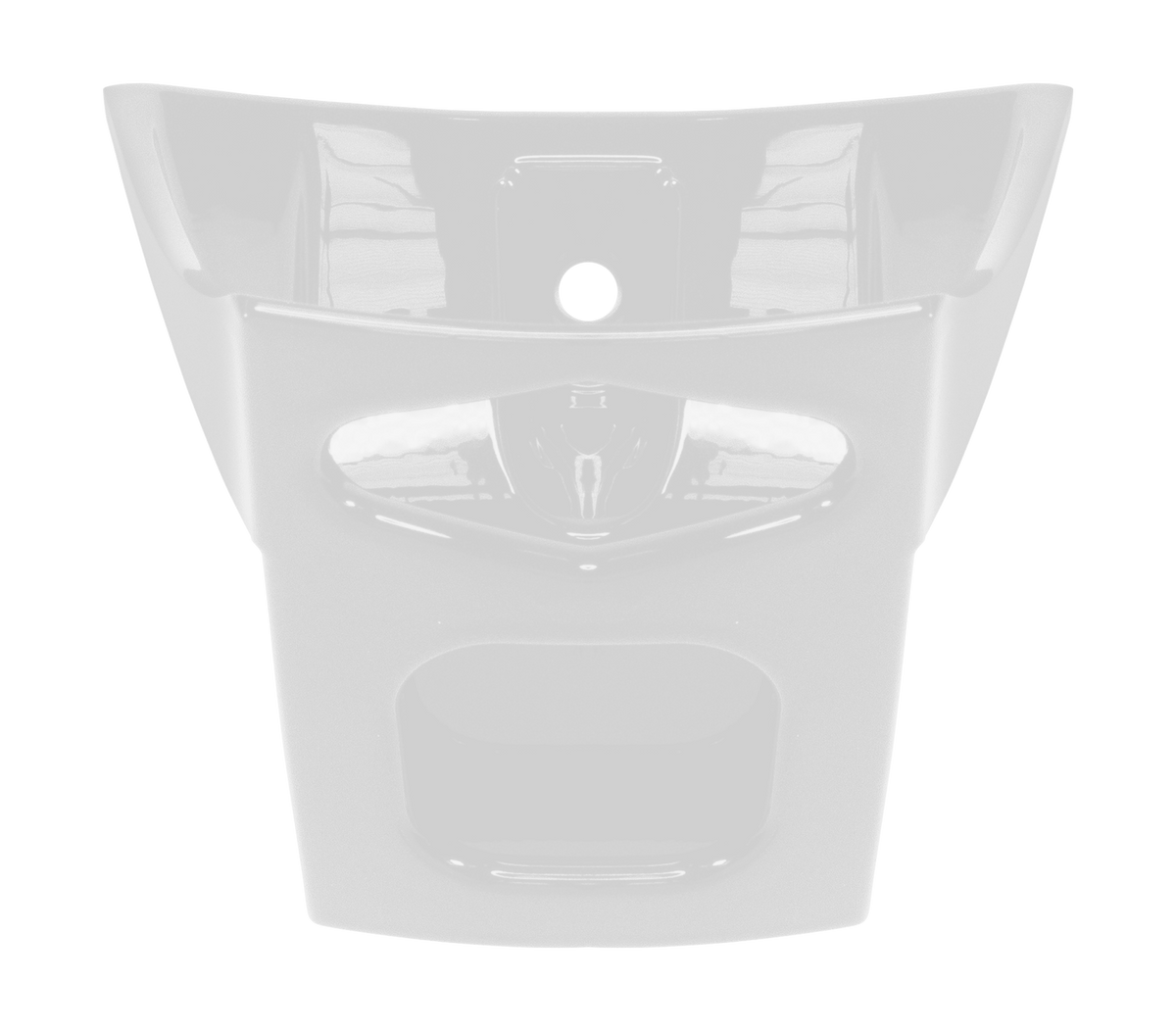Supporto Spoiler Aerodinamico Bianco Lucido originale Airoh 15ESF169 per casco GP 800 FIM, foto ufficiale del ricambio