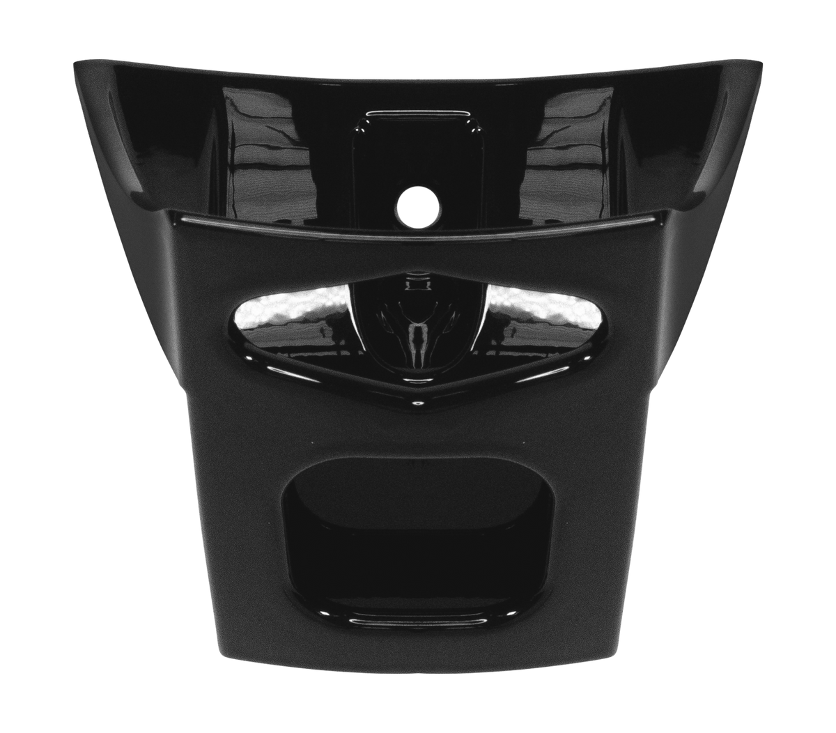 Supporto Spoiler Aerodinamico Carbonio Lucido originale Airoh 15ESF170 per casco GP 800 FIM, foto ufficiale del ricambio