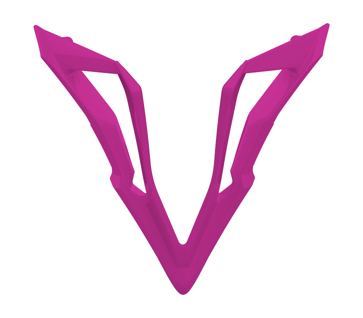 Presa d'Aria Mentoniera Rosa Opaco originale Airoh 15PRN003P per casco Wraaap, foto ufficiale del ricambio