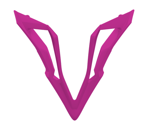Presa d'Aria Mentoniera Rosa Opaco originale Airoh 15PRN003P per casco Wraaap, foto ufficiale del ricambio