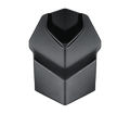 Cursore Presa d'Aria Superiore Nero Opaco originale Airoh 15PRN095N per casco Helyos e Helios, foto ufficiale del ricambio