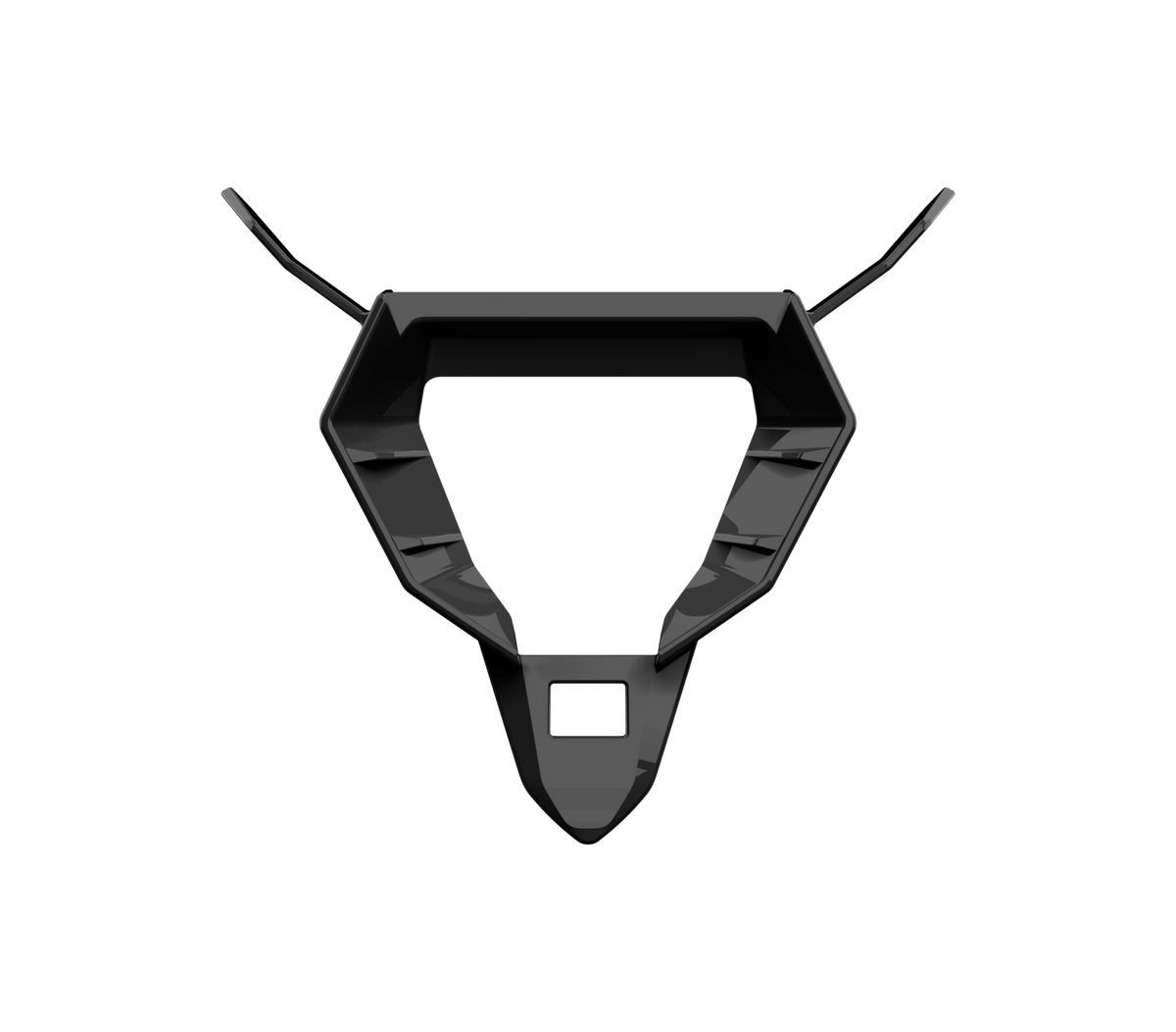 Base Presa d'Aria Mentoniera Nero Lucido originale Airoh 15PRN102BG per casco Twist 3, foto ufficiale del ricambio