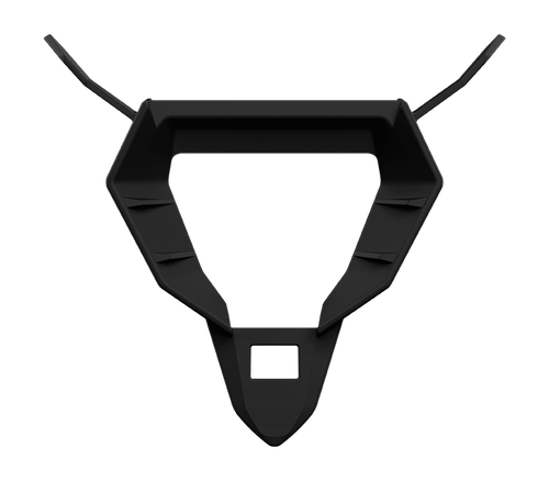 Base Presa d'Aria Mentoniera Nero Opaco originale Airoh 15PRN102E per casco Twist 3, foto ufficiale del ricambio