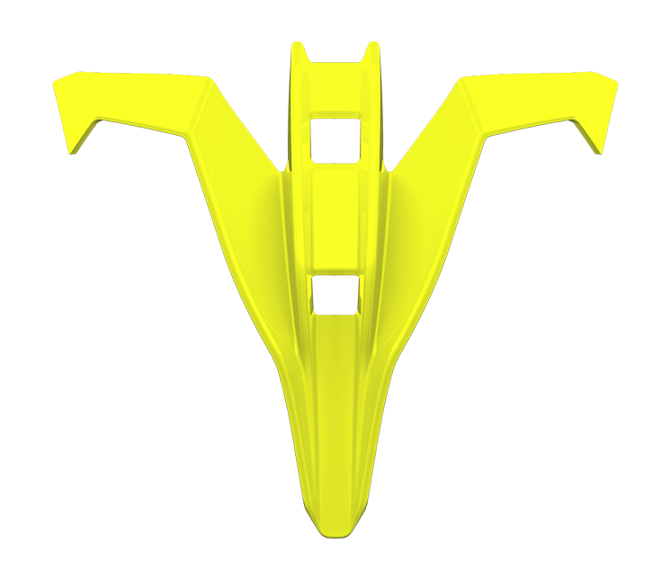 Copertura Presa d'Aria Mentoniera Giallo Fluo Lucido originale Airoh 15PRN103Y per casco Twist 3, foto ufficiale del ricambio