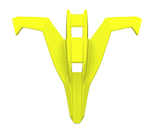 Copertura Presa d'Aria Mentoniera Giallo Fluo Lucido originale Airoh 15PRN103Y per casco Twist 3, foto ufficiale del ricambio