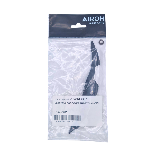 Paranaso nasetto Airoh 15VAC007 nero per caschi Phantom, Storm e ST301, busta sigillata Airoh Spare Parts