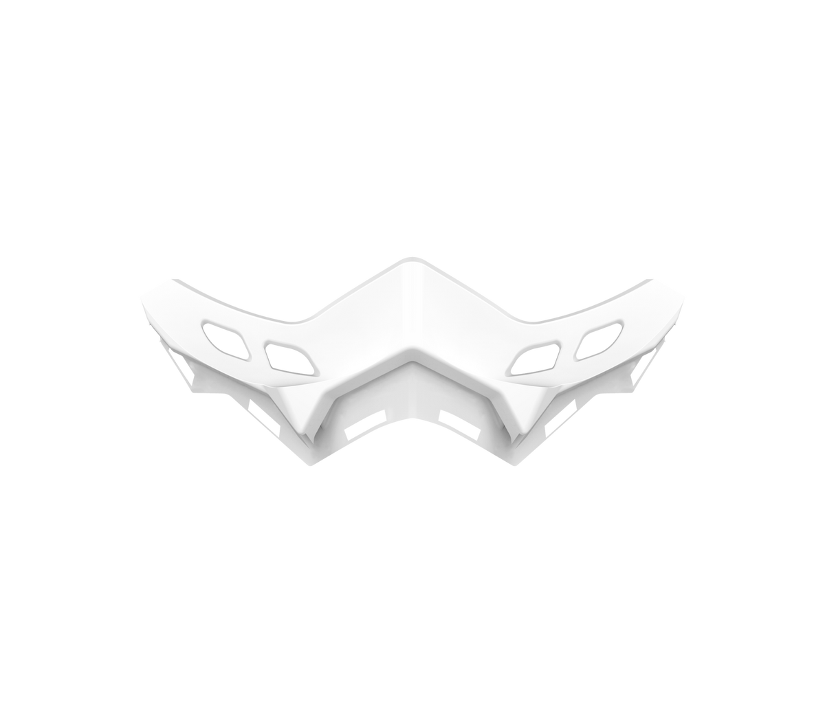 Paranaso Invernale Bianco originale Airoh 15VAC019 per casco Aviator 3, foto ufficiale del ricambio