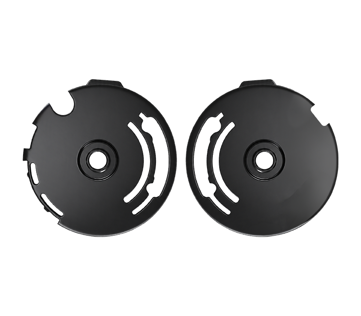 Kit Sottoplacche Visiera DX e SX originale Airoh 15VAN108, colore nero, per casco Helyos, foto ufficiale del ricambio