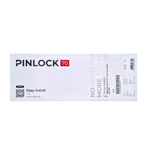 Confezione della lente Pinlock Airoh 6433 DKS169 vista retro, con le istruzioni di montaggio sulla visiera