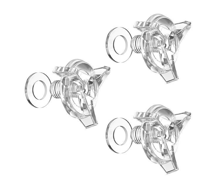 Kit Viti Frontino originale Airoh 6568 per casco Switch, Wraap e Wraaap, foto ufficiale del ricambio