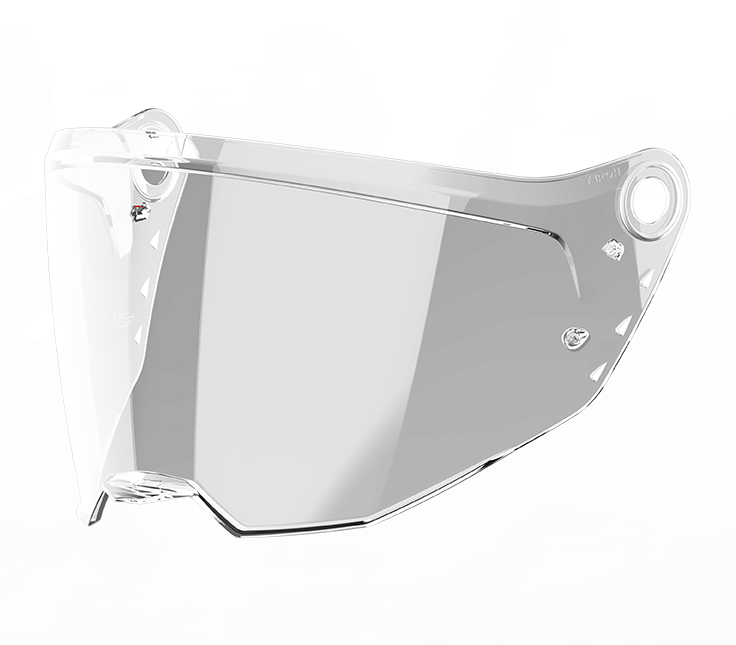Visiera trasparente originale Airoh 6605V per casco Bandit (BADX-X), ricambio della visiera esterna