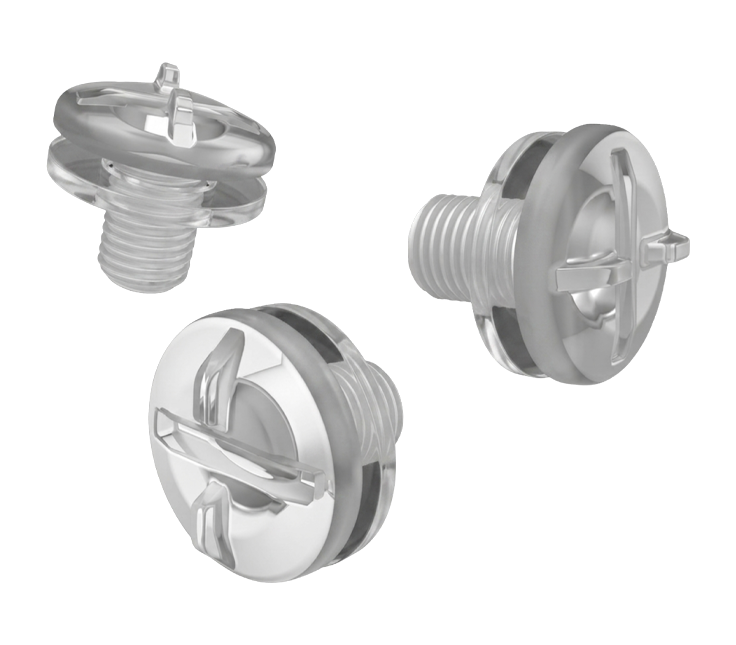 Kit Viti Frontino originale Airoh 6616 per casco Commander e Commander 2, foto ufficiale del ricambio