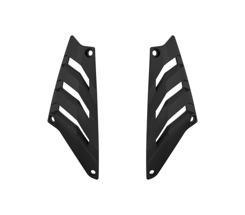 Kit Prese d'Aria Superiori Nere Opache originale Airoh 6904 per casco Aviator 3, foto ufficiale del ricambio